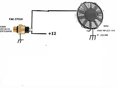 Electro ventilador de una velocidad Seat 600