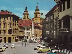 Ljubljana ? Stadtplatz, mit Gericht, 1982