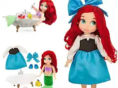 disney-ariel-animator-bath-doll-mu?eca-store-glen-keane-blue-dress-azul-vestido-bath-ba?o