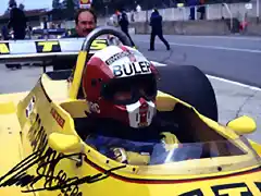 Marc Surer in the 1980 ATS D4 at a Brands Hatchb