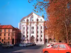 Ljubljana - Kongressplatz und Ursulinenkirche 1986