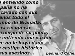 Cohen - Frase Lorca