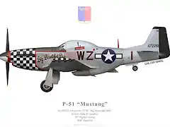 Print GM-011 - US, P-51D-20-NA, 44-72218, Big Beautiful Doll, Lt.Col. John D. Landers, 78 FG, 84 FS