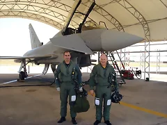 Gral C.J. Fach en Espaa con Typhoon, nov 2007