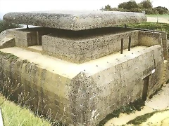 bunker de control de fuego de artillera en Longues-sur-Mer.