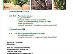 taller poda almendro invierno