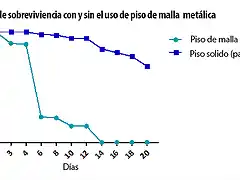 Piso de malla metálica