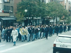 ultras sur rayo - r madrid 93-94 corteo ultras sur rayo - r madrid 93-94 corteo