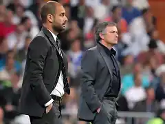 Guardiola y Mou cabreado