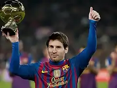 Messi con su balon..