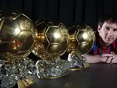 Messi tres balones de oro