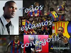 Abidal y su equipo