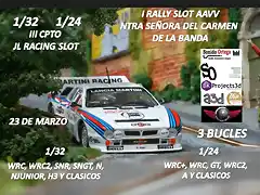 CARTEL  RALLY SLOT LA BANDA