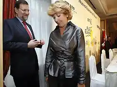 Mariano Rajoy y Esperanza Aguirre