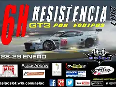 Cartel Resistencia GT3 6 horas 28-29 enero de 2017 Final