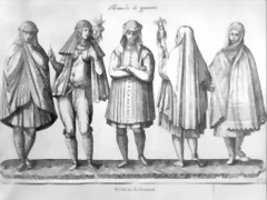 Ilustraci?n en la que se aprecian las vestimentas de los moriscos granadinos Ilustraci?n en la que se aprecian las vestimentas de los moriscos granadinos