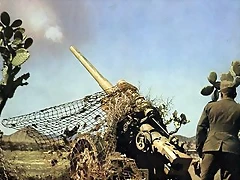 canon alemn Flak de 88 mm en Tobruk