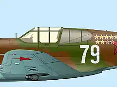 Artwork-Curtiss-P-40E-Kittyhawk-USSR-154GvIAP-W79-Zelenov-1942-0A