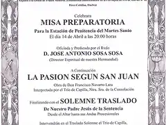 Misa Preparatoria