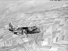 Douglas Boston aircraft of the Royal Air Force taking part in Operation Jubliee, the raid on Dieppe.