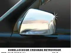 embellecedor retrovisor cromado.KNS-CMAC-01.Hi-motors