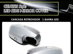 carcasa retrovisor con led tipo genesis.HI-MCX-01.Hi-motors