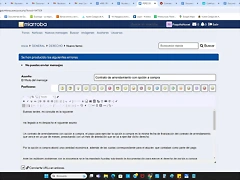 No puedo enviar mensaje