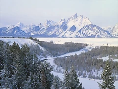 First Snowfall, Snake River, Wyoming First Snowfall, Snake River, Wyoming