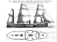 Chilean Ironclads Dwg (Engineering 1874)
