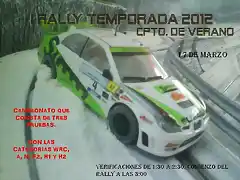 I RALLY TEMPORADA 2012