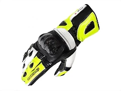 Guantes moto ON BOARD PRX-3 CARBONO BLANCO FLUOR Guantes moto ON BOARD PRX-3 CARBONO BLANCO FLUOR