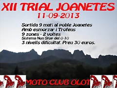 XII TRIAL JOANETES 2013 - POSTER