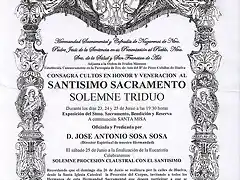 Cultos al Santisimo 2011