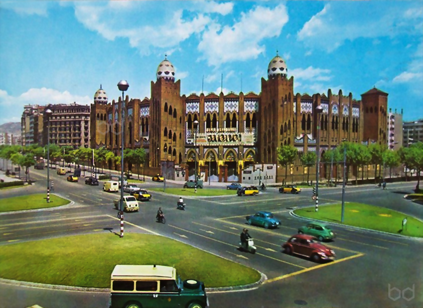Barcelona Gran Via de les Corts Catalanes - C. Marina Pl. de Toros Monumental 1964 Barcelona Gran Via de les Corts Catalanes - C. Marina Pl. de Toros Monumental 1964