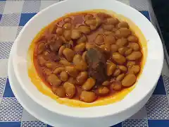 Judias con chorizo Bobito