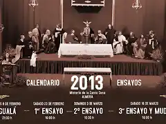 calendario ensayos santa cena almeria 2013 2