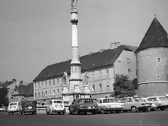 Kroatien, Zagreb - Kapitol Stra?e mit Marienstatue, 1971