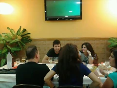 Hugo y María en la cena 9 Hugo y María en la cena 9