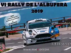 CARTEL VI RALLY DE L?ALBUFERA 2019