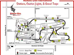 Watkins Glen circuit - stations and lights