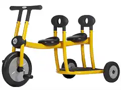 triciclo-gemelar-pilot-con-pedales-amarillo
