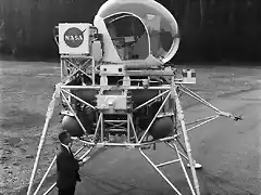 Prototipo de mdulo lunar para el proyecto Apollo. Ao 1963.