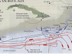 Mapa batalla de Santiago.