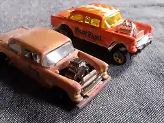 Bel Air 55 Gasser HW restaurado a rat rod - comparacin (2)