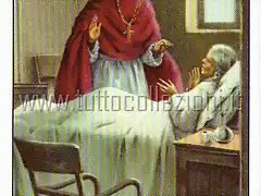 Xsa-96-75 VITA DI S. San PIO X PAPA GIUSEPPE SARTO VISITA LA MAMMA ILLUSTRAZIONE ZANDRINO Santino Holy card