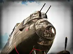 Torreta de proa de un Avro Lancaster de la RAF