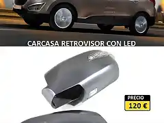 carcasa retrovisor con intermitente led 1 way.HTIX-MCKM-01.Hi-motors