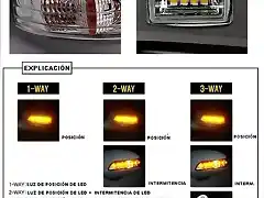 carcasa retrovisor con intermitente led 2 .KCO-MCKM-9240.Upgradecar