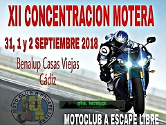 XII CONCENTRACION MOTERA BENALUP A ESCAPE LIBRE XII CONCENTRACION MOTERA BENALUP A ESCAPE LIBRE
