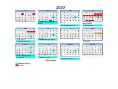 Calendario RESISUR 2020